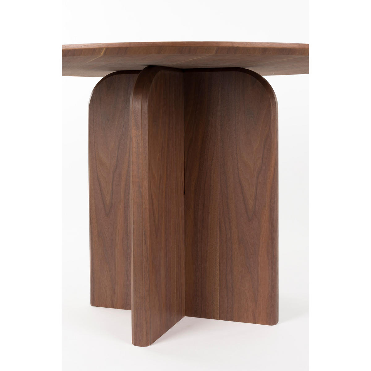 ESSTISCH Laurent Rund 120 cm Walnussfarbe - Braun, Holzwerkstoff (120/120/75cm) - Housecraft Living