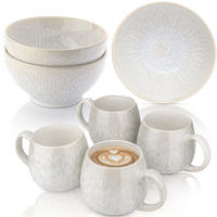 FRÜHSTÜCKS Set Korfu - 8 teilig - Creme, Keramik (8/9.5/9cm) - Sänger