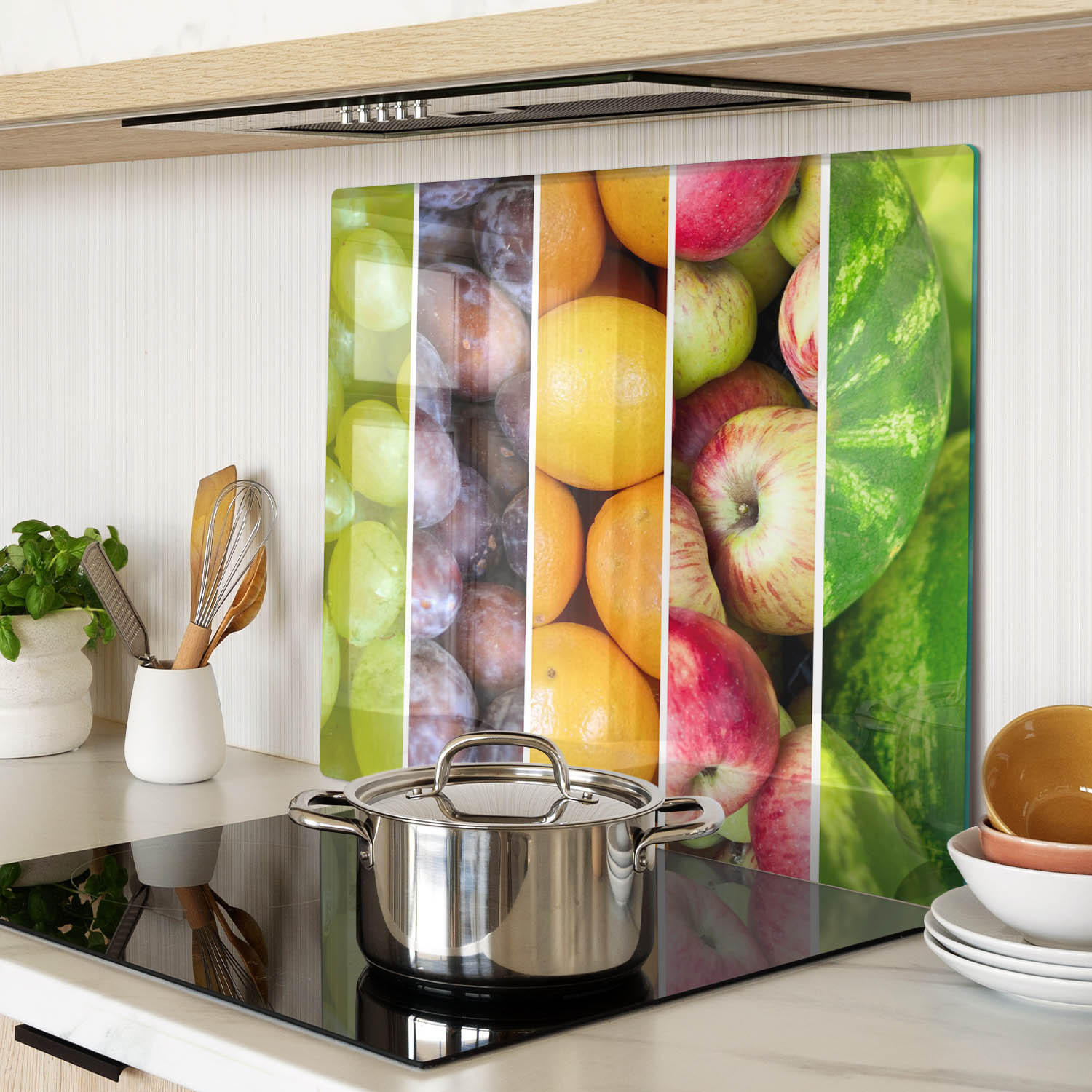 GLASPLATTE 60x52 cm Obst - Multicolor, Glas (60/0.4/52cm) - TULUP