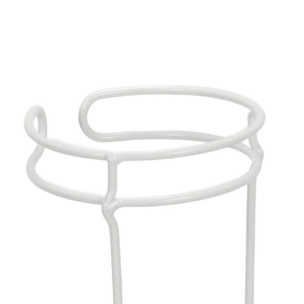 SCHIRMSTÄNDER aus Metall Zilo 18/18/50 cm - Weiß, Metall (18/50/18cm) - Home Styling Collection