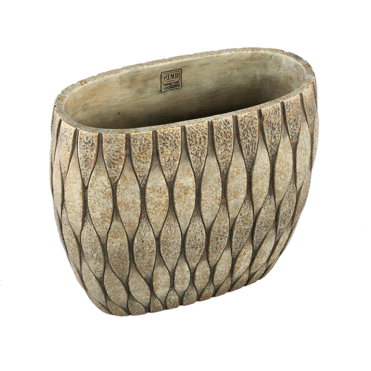 TOPF Joedi Taupe 40/20/36cm - Taupe, Stein (36cm) - PTMD Collection