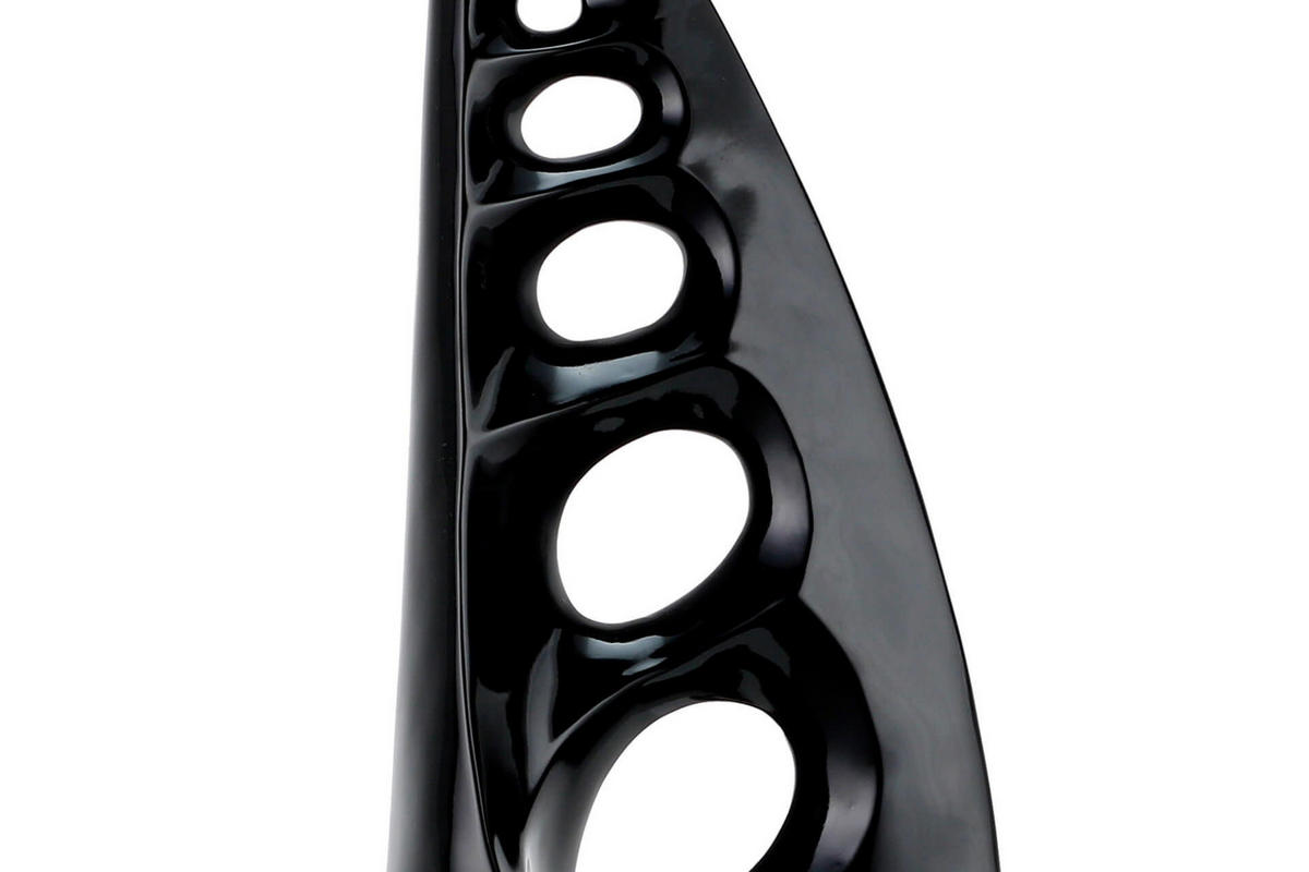 SKULPTUR Schwarz 15/56 cm - Schwarz, Stein (2.75/56/15cm) - KUNSTLOFT