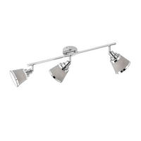 LED DECKENLEUCHTE Chrom Grau Textil - Grau, Textil (63/11.3/21.5cm)