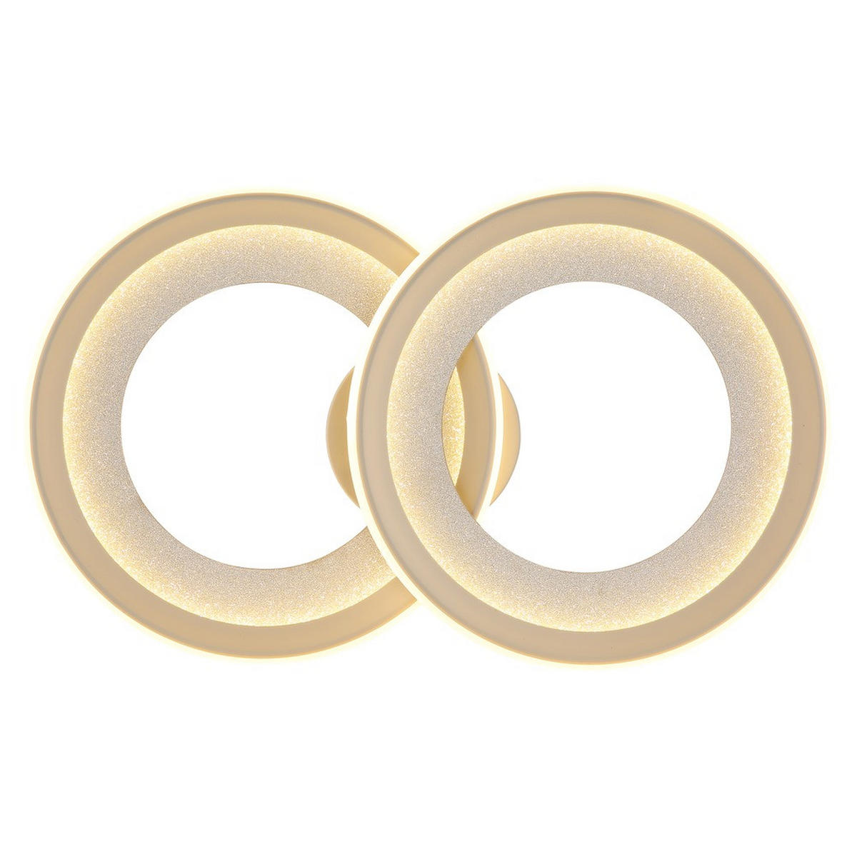 LED DECKENLEUCHTE GLITRA, Metall, Sand - Bernsteinfarben, Metall (52.5/31.5/9cm) - Globo Lighting