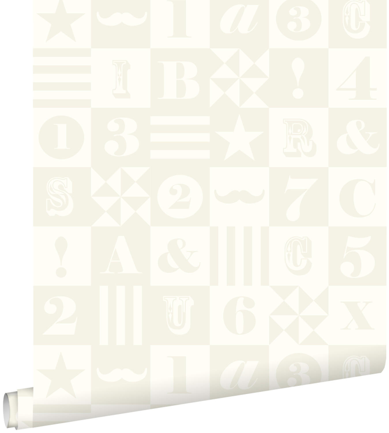 TAPETE Blöcke 53 cm x 10.05 m - Weiß, Papier (53/0.1cm) - ESTAhome