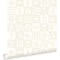 TAPETE Blöcke 53 cm x 10.05 m - Weiß, Papier (53/0.1cm) - ESTAhome