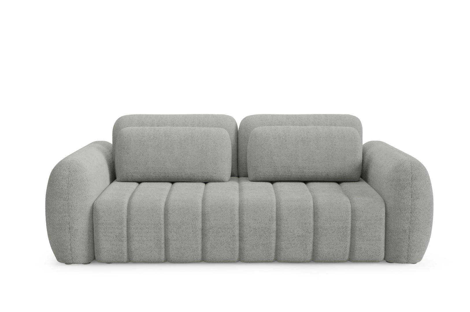 SCHLAFSOFA mit Bettkasten Premium Grau - Schwarz/Grau, Holz/Holzwerkstoff (266/95/110cm) - Furnisell