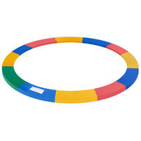 RANDABDECKUNG, PVC, Rot, Ø366 cm - Blau/Gelb, Kunststoff (366/366cm) - HOMCOM