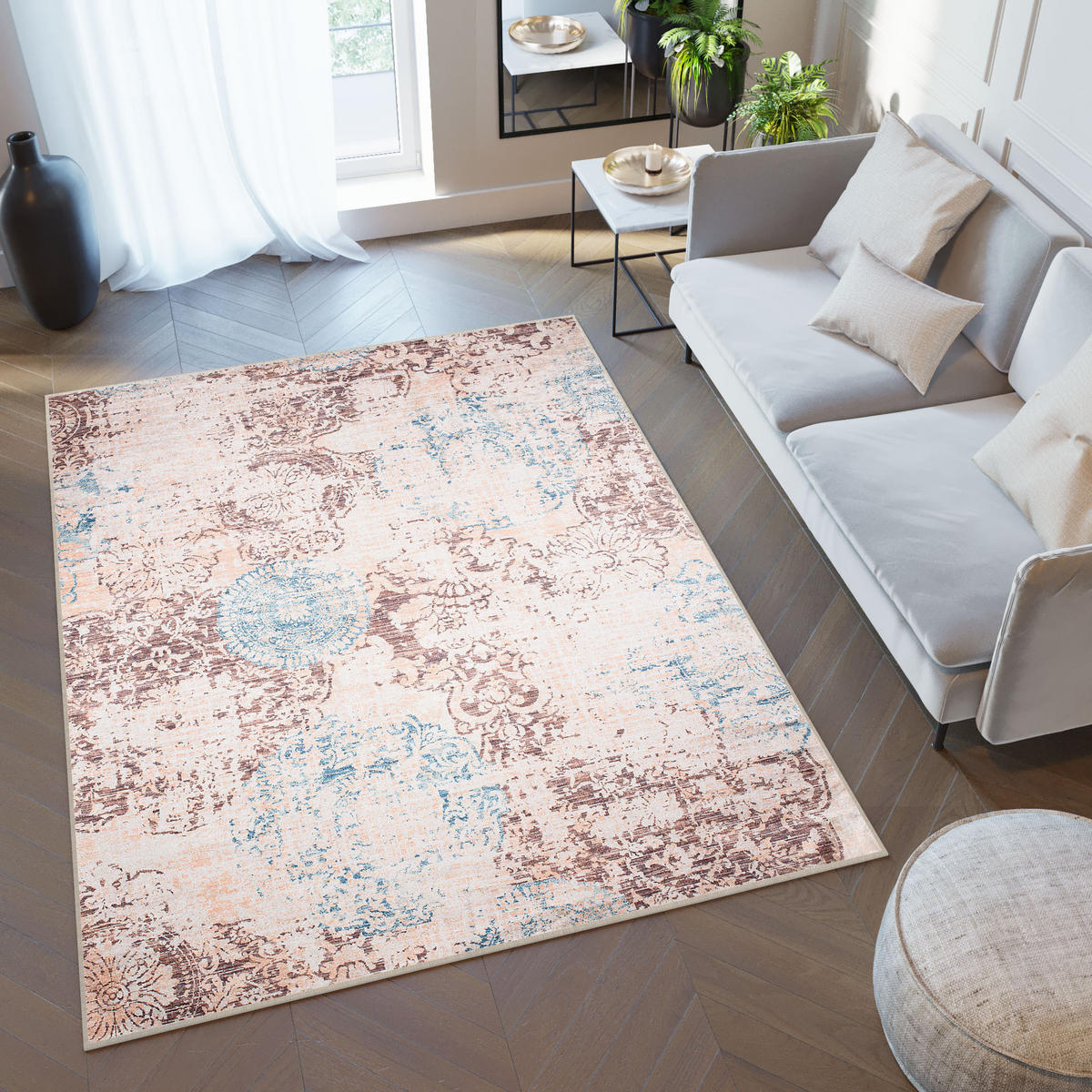 TEPPICH TOSCANA Beige 140/200 cm - Beige, Textil (140/200cm) - Tapiso