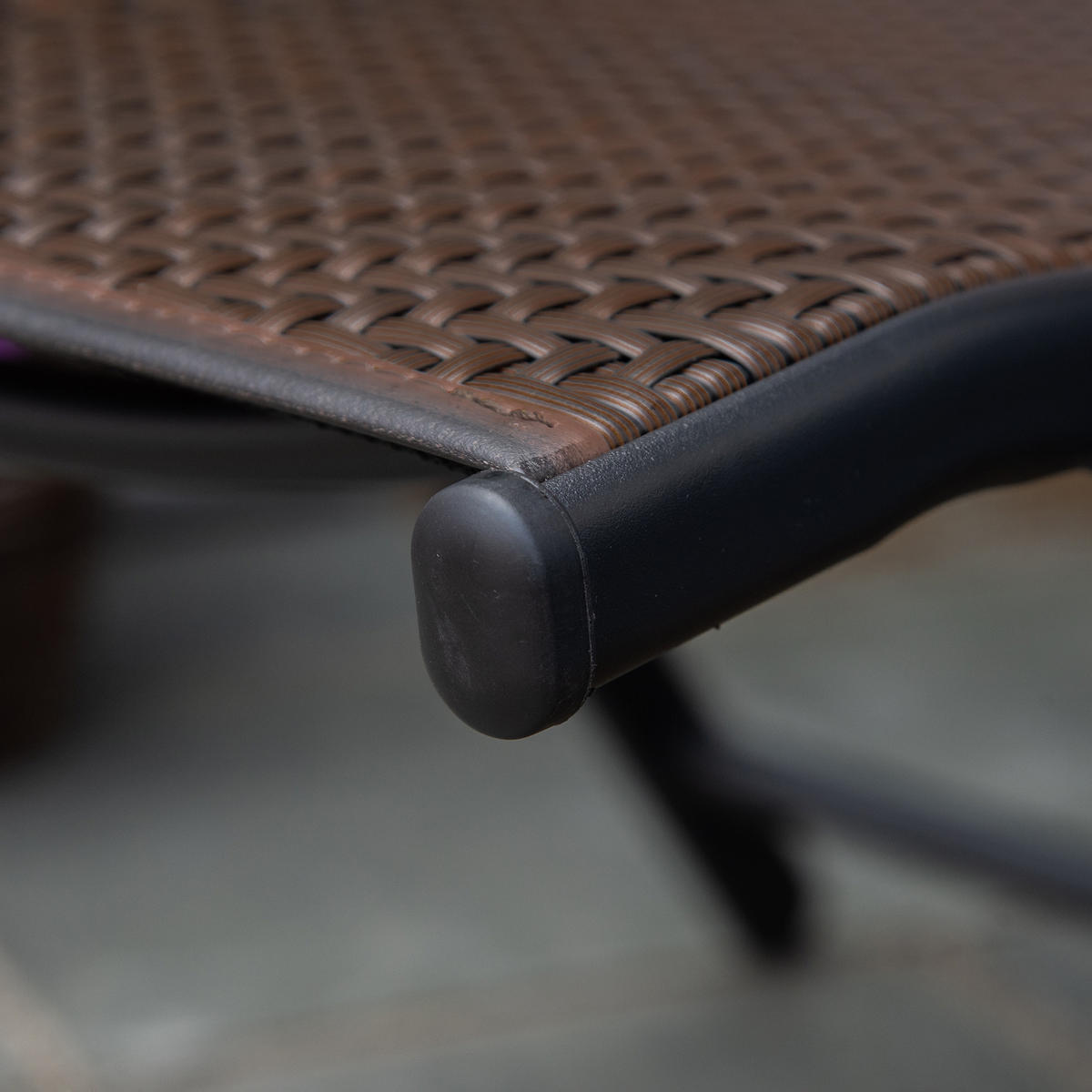 GARTENSTUHL, PE Rattan, Stahl, Braun - Braun, Metall (71/111/58cm) - Outsunny