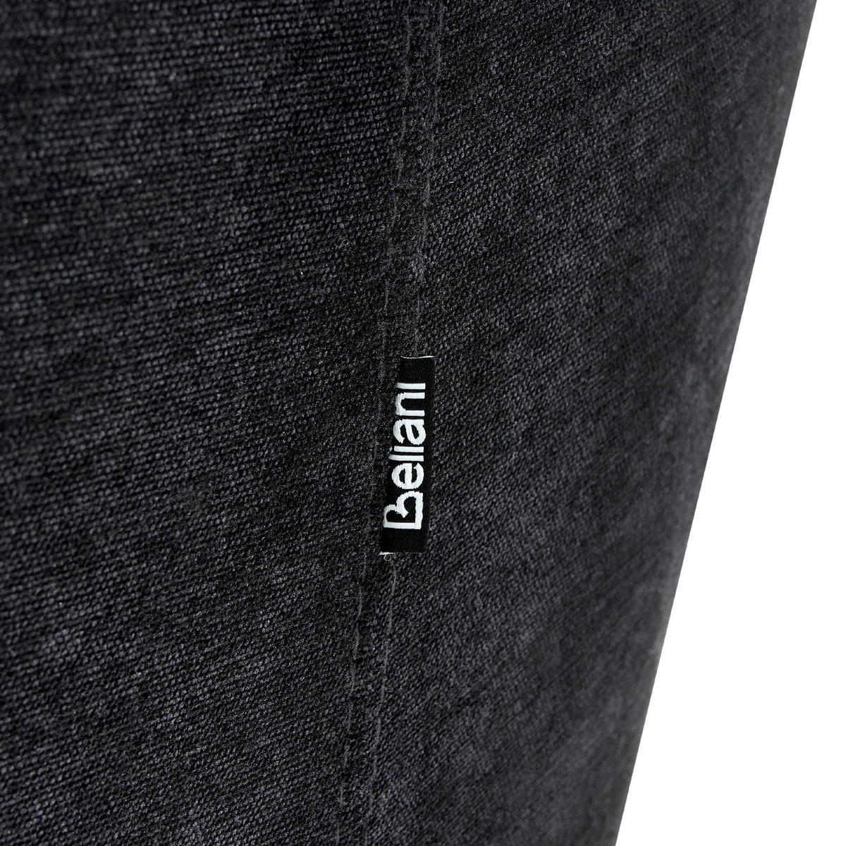 SESSEL Chenillegewebe Schwarz Eiby - Schwarz, Textil (84/80/90cm) - Beliani