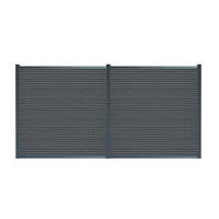 SICHTSCHUTZZAUN CALLADO PREMIUM - 185 cm, 2 x Element + 3 x Pfosten - Anthrazit, Kunststoff (253/185cm) - Home Deluxe