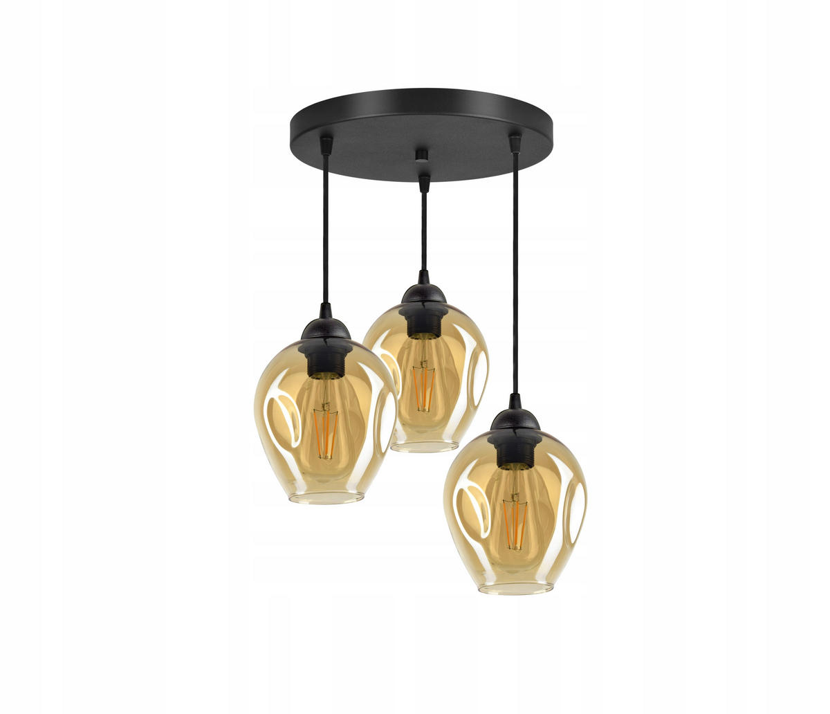 PENDELLEUCHTE Hegel - Transparent/Schwarz, Glas/Metall (35/35/80cm) - kiki design