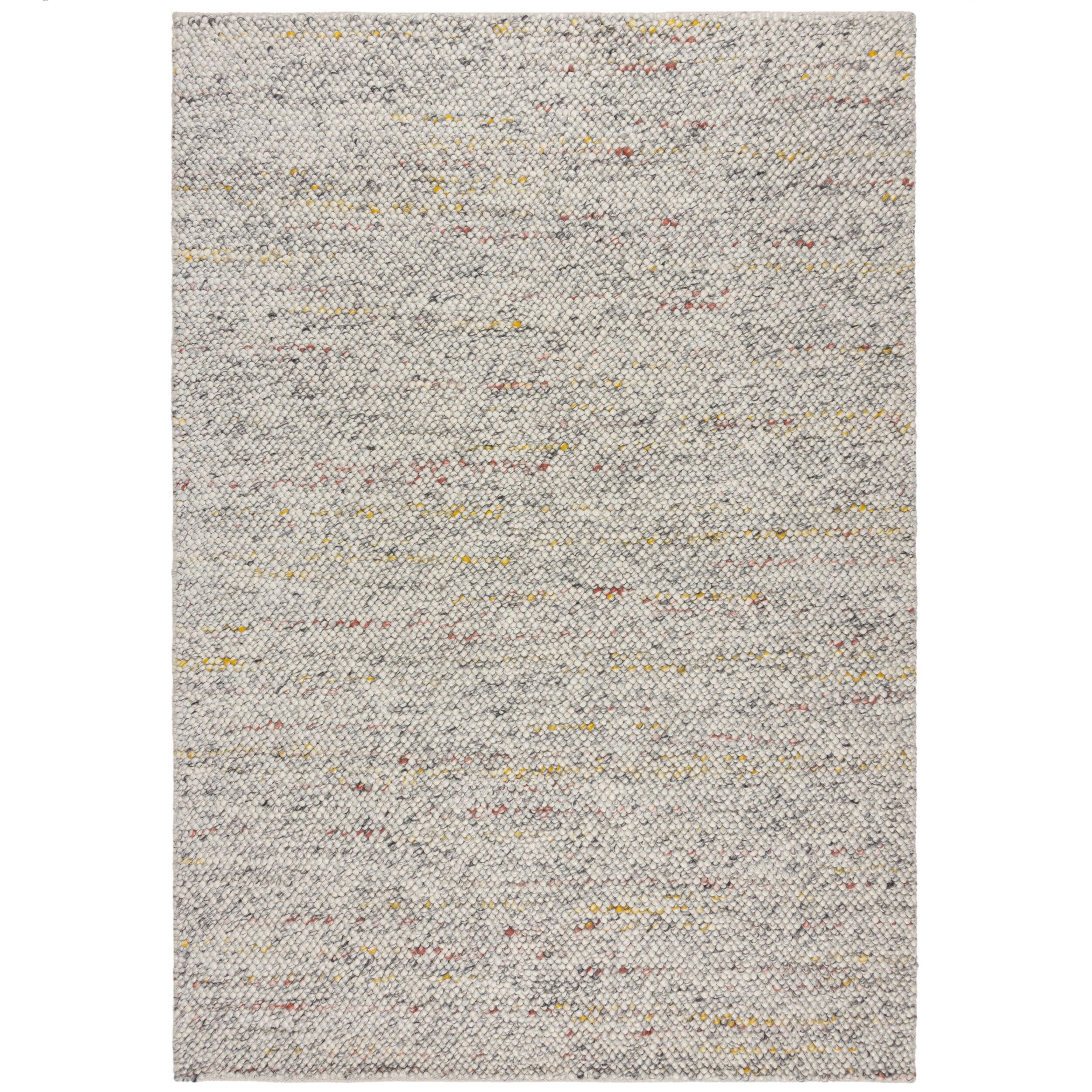 TEPPICH aus Wollmischung, handgewebt mit stilvollem Noppeneffekt, strapazierfähig Beige-Multicolor Rechteckig 80x150 - Beige, Textil (80/150cm) - KADIMA DESIGN