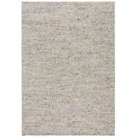 TEPPICH aus Wollmischung, handgewebt mit stilvollem Noppeneffekt, strapazierfähig Beige-Multicolor Rechteckig 80x150 - Beige, Textil (80/150cm) - KADIMA DESIGN