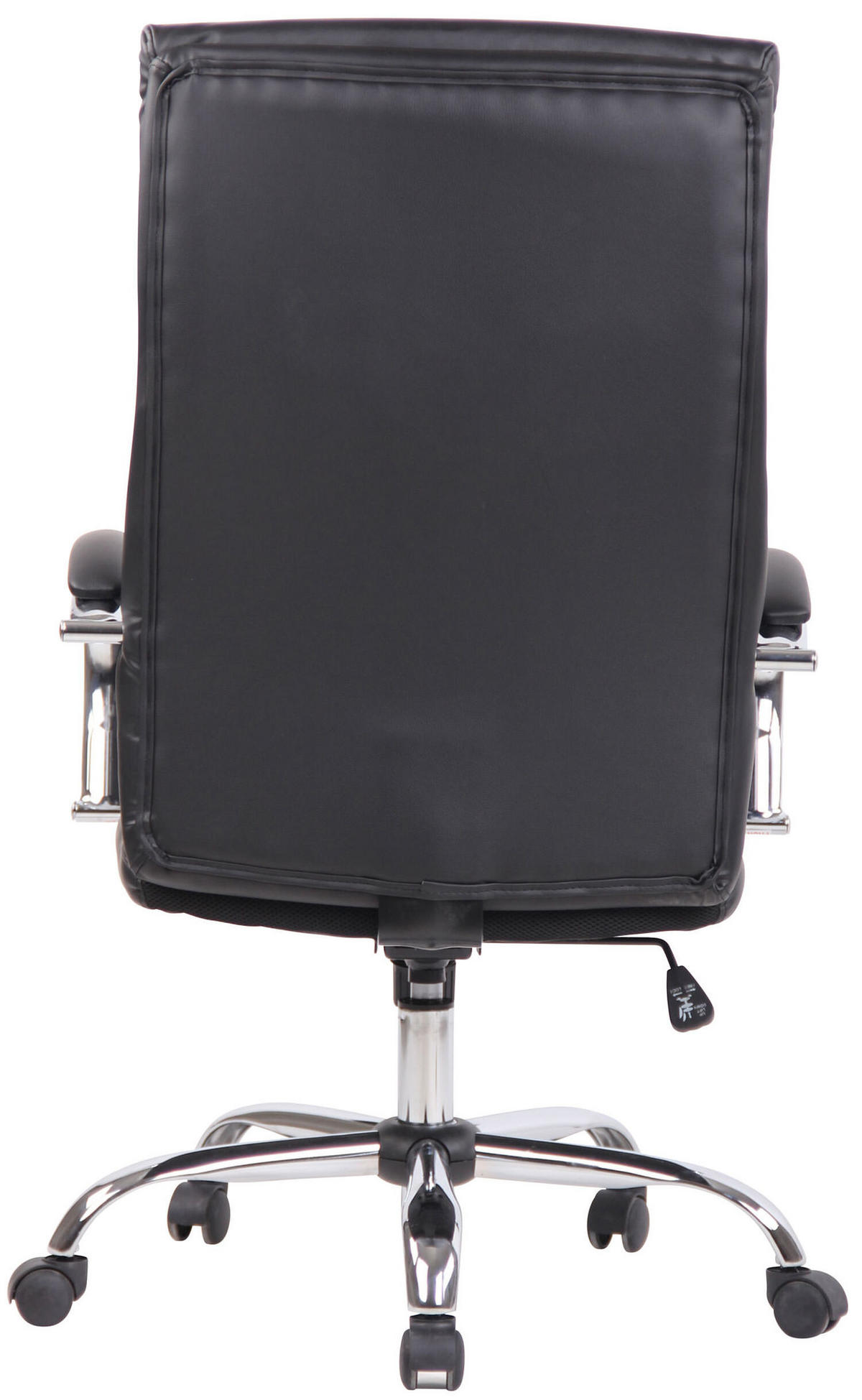 BÜROSTUHL Bradley, Kunstleder Schwarz - Schwarz, Textil/Metall (64/122/70cm) - TPFLiving