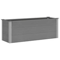 GARTEN-HOCHBEET Wpc 150/50/54 Cm Grau - Grau, Holzwerkstoff (50/54/150cm) - vidaXL