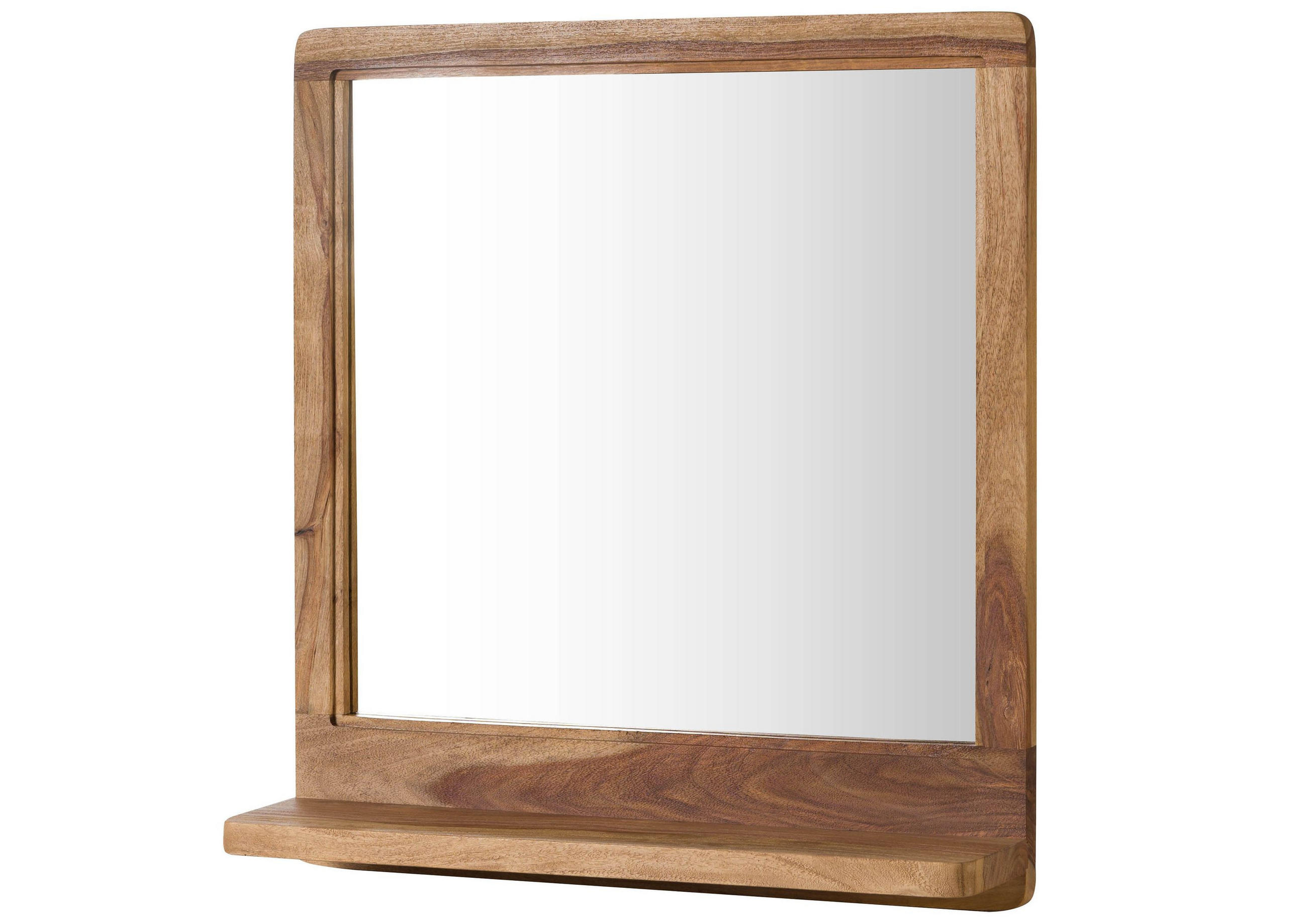 SPIEGEL Sheesham 60x15x65 natur sandgestrahlt MALMÖ 2 #280 - Naturfarben, Holz (60/65/15cm) - Massivmoebel24