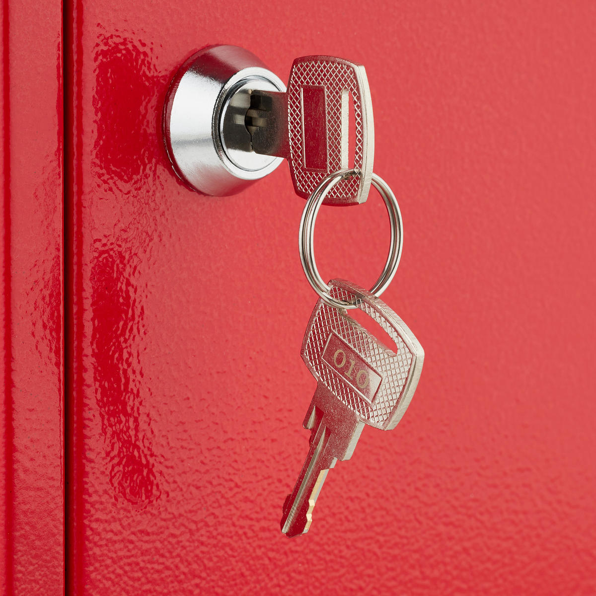 MEDIZINSCHRANK - Rot, Metall (21.5/32/9.5cm) - Relaxdays