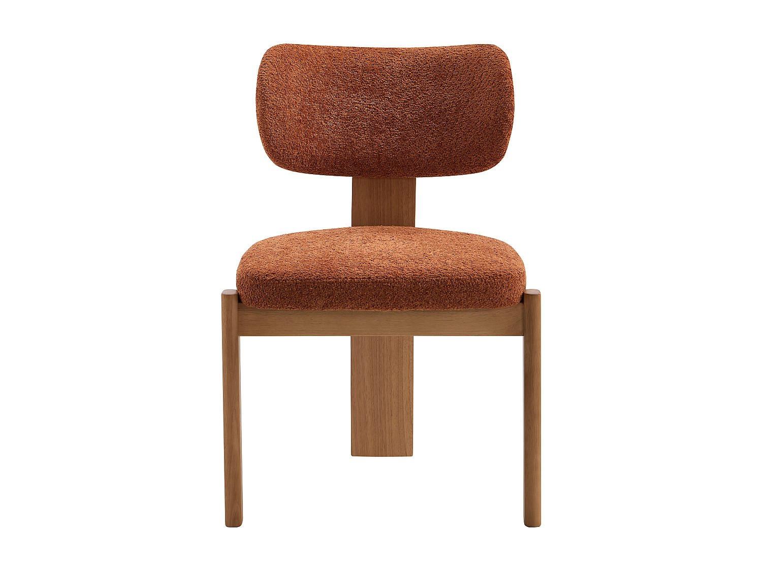 STUHL - 56 cm x 60 cm - holz - terracotta Wilana - Terracotta, Holz/Holzwerkstoff (56/85/60cm) - Vente-Unique