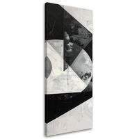 LEINWANDBILD 3D und geometrisch 40x120cm - Schwarz, Textil (40/120cm) - Feeby