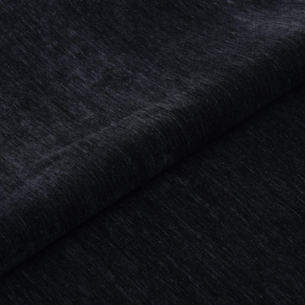 ECKSOFA LINKS Rastergewebe mit weichem Griff Schwarz 290cm - Schwarz, Textil (290/198cm) - Sia Home