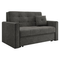 SCHLAFSOFA Viva Lux II - Dunkelgrau, Holz/Textil (133/85/98cm) - MIRJAN24