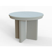 ESSTISCH TUBE X - Kaschmir/Beige, Holzwerkstoff/Metall (100/100/77cm) - Meblini