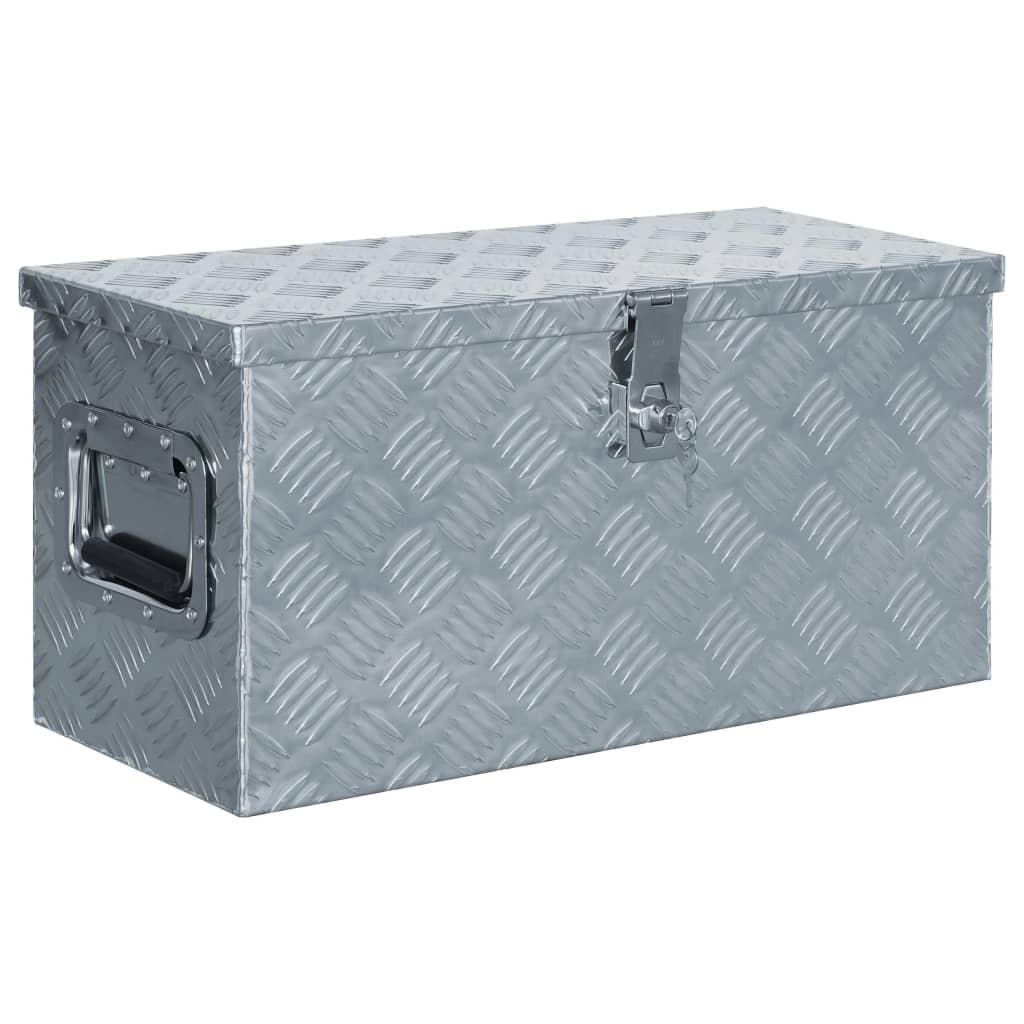 Deluke Aluminiumbox Silber 61.5x30x26.5 cm