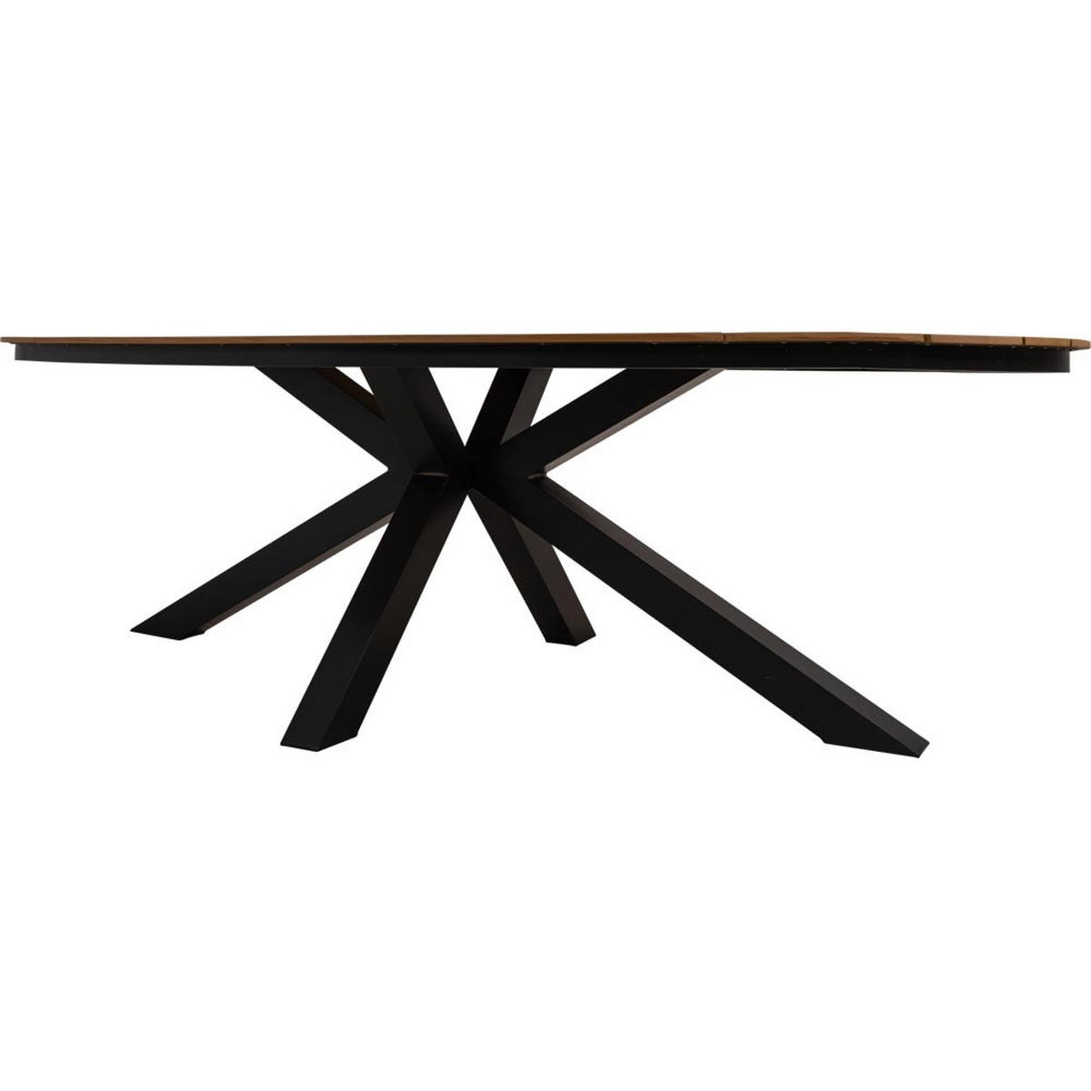GARTENTISCH Arezzo - Anthrazit - 240/113/74 cm - Dunkelgrau, Metall (240/113/74cm) - Lesli Living