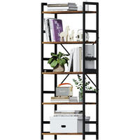 BÜCHERREGAL Standregal Holz Vintagebraun-schwarz 30 x 60 x 158 cm - Multicolor, Holzwerkstoff (30/158/60cm)