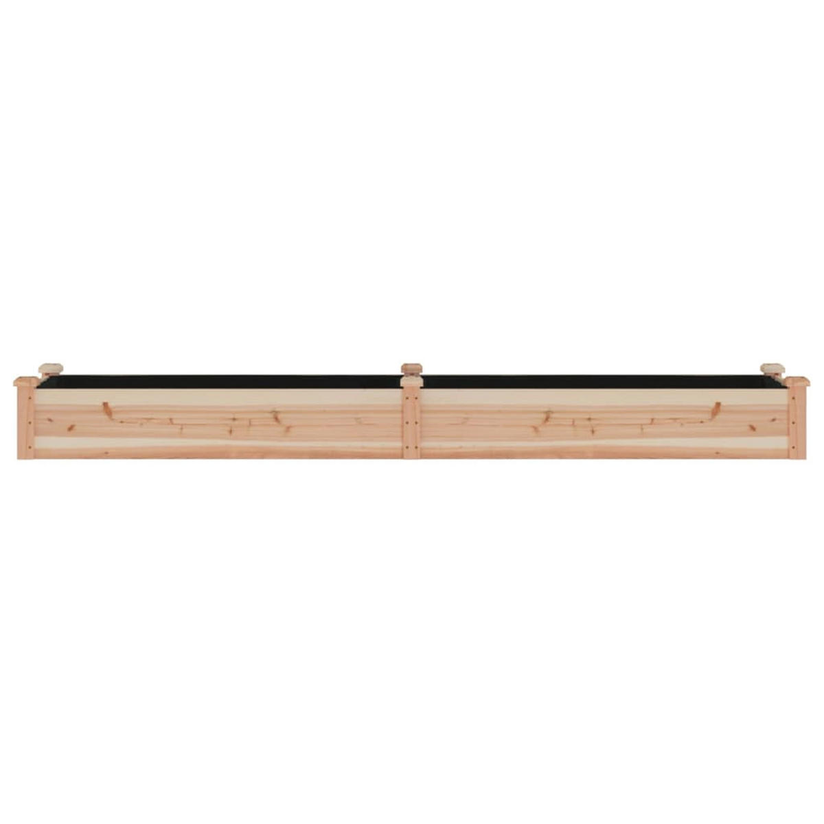 HOCHBEET mit Einsatz 240x45x25 cm Massivholz Tanne - Naturfarben, Holz (45/25/240cm) - furnicato