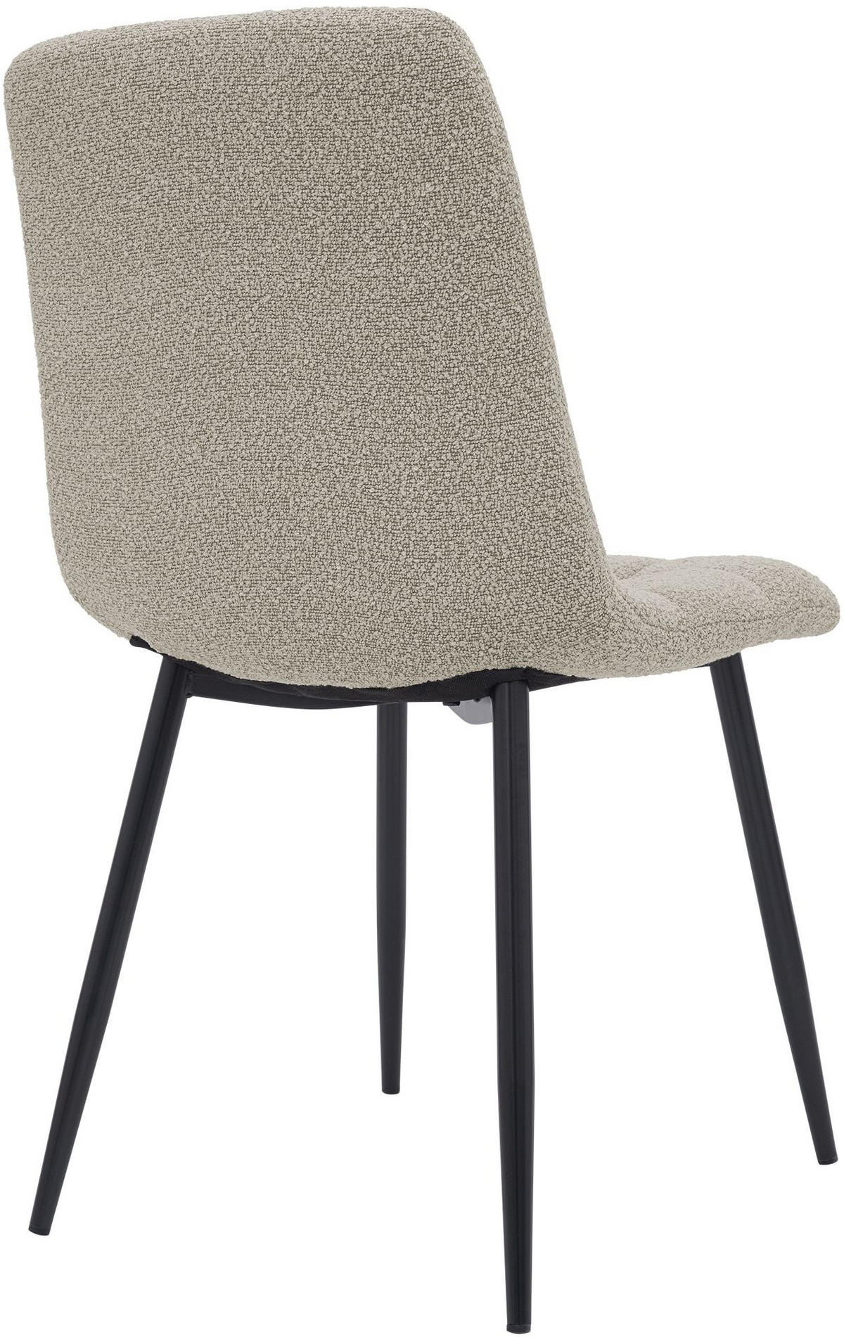 ESSZIMMERSTUHL Stoff Taupe - Taupe/Schwarz, Textil/Metall (45/84/55cm) - CLP