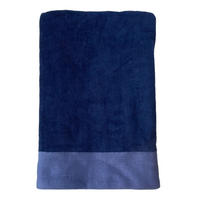 BADETUCH Velours uni Shady Navy 90x160 370g/m² - Blau, Textil (90/160cm) - LE COMPTOIR DE LA PLAGE