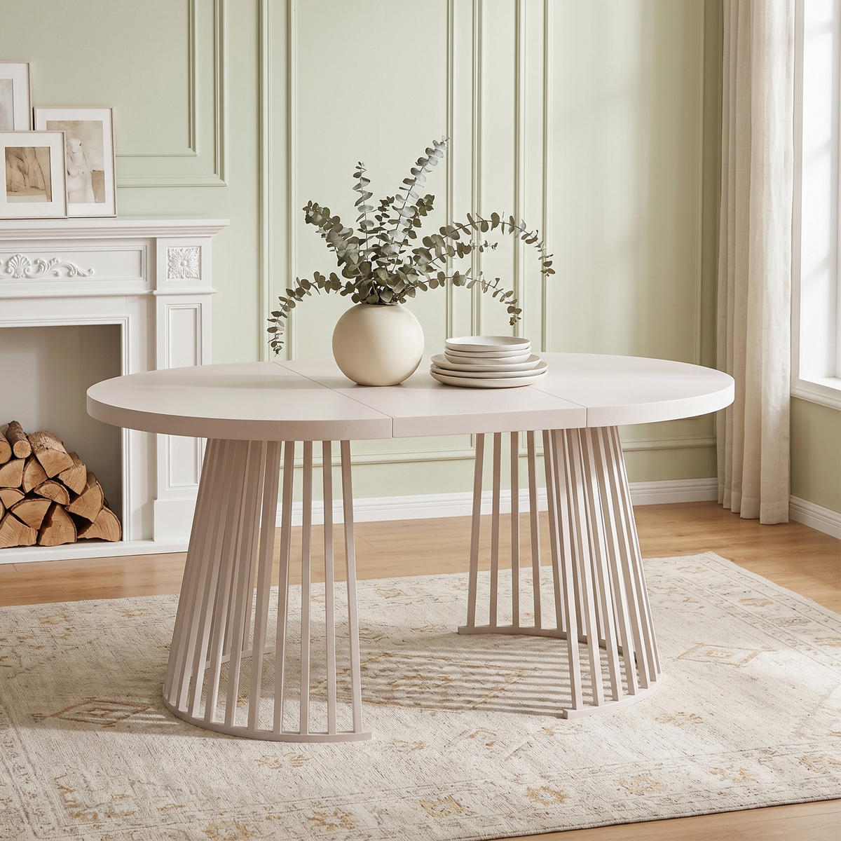 ESSTISCH Kaschmir ausziehbar 100-176cm 4-8 Personen 100cm - Kaschmir, Holzwerkstoff (176/100/76cm) - FLIEKS
