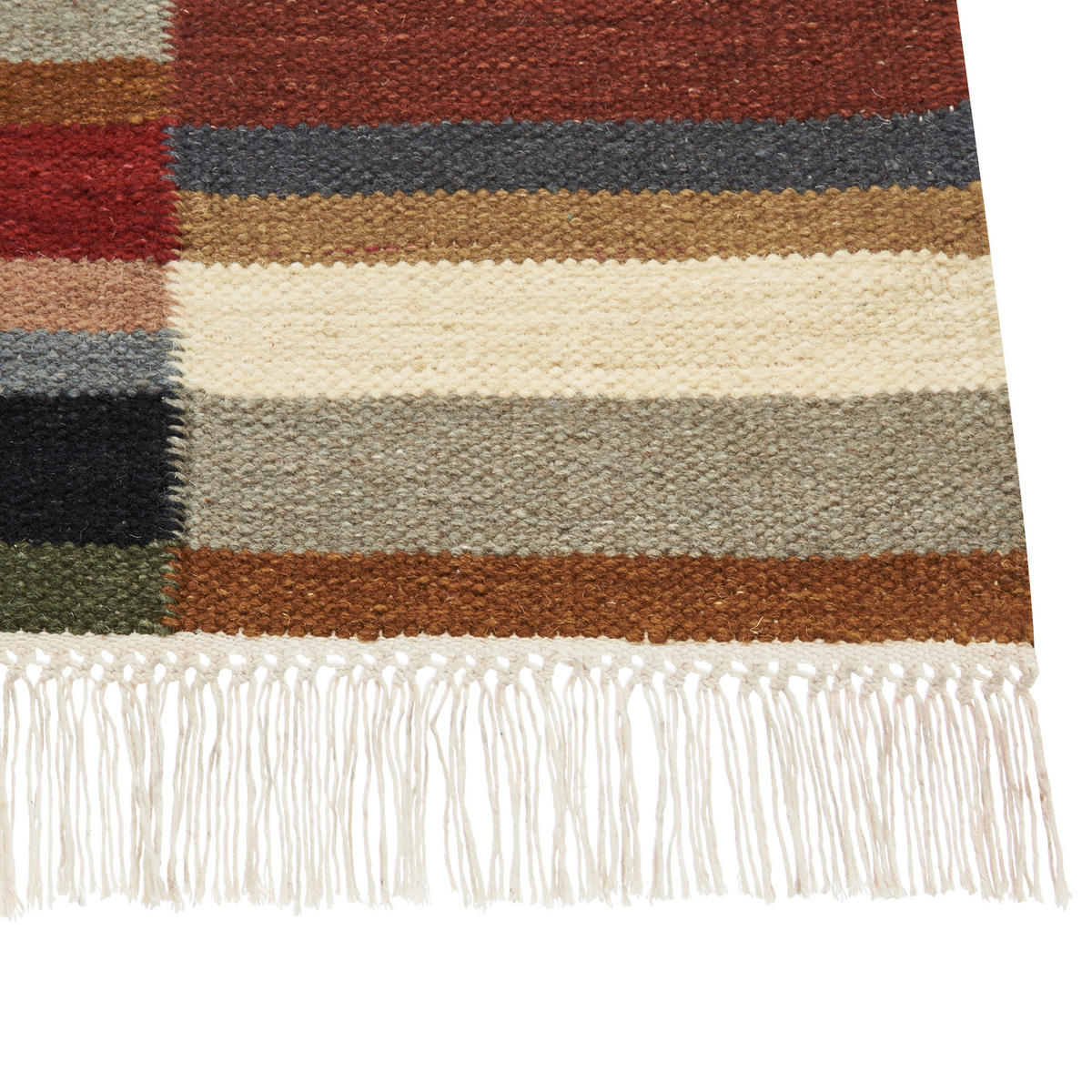 KELIM-TEPPICH Musaler 230/160 cm - Multicolor, Textil (160/230cm) - Beliani