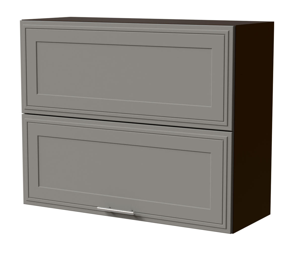KLAPPHÄNGESCHRANK Salo W8B/90-AV Lava / Dust Grey Matt 90 / 32,5 / 72cm - Dunkelgrau/Grau, Holz/Holzwerkstoff (90/72/32.5cm) - Feldmann-Wohnen