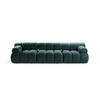 SOFA modular Bellis aus Boucle petrol 3 Sitzplätze - Petrol, Textil (94/70/282cm) - Micadoni