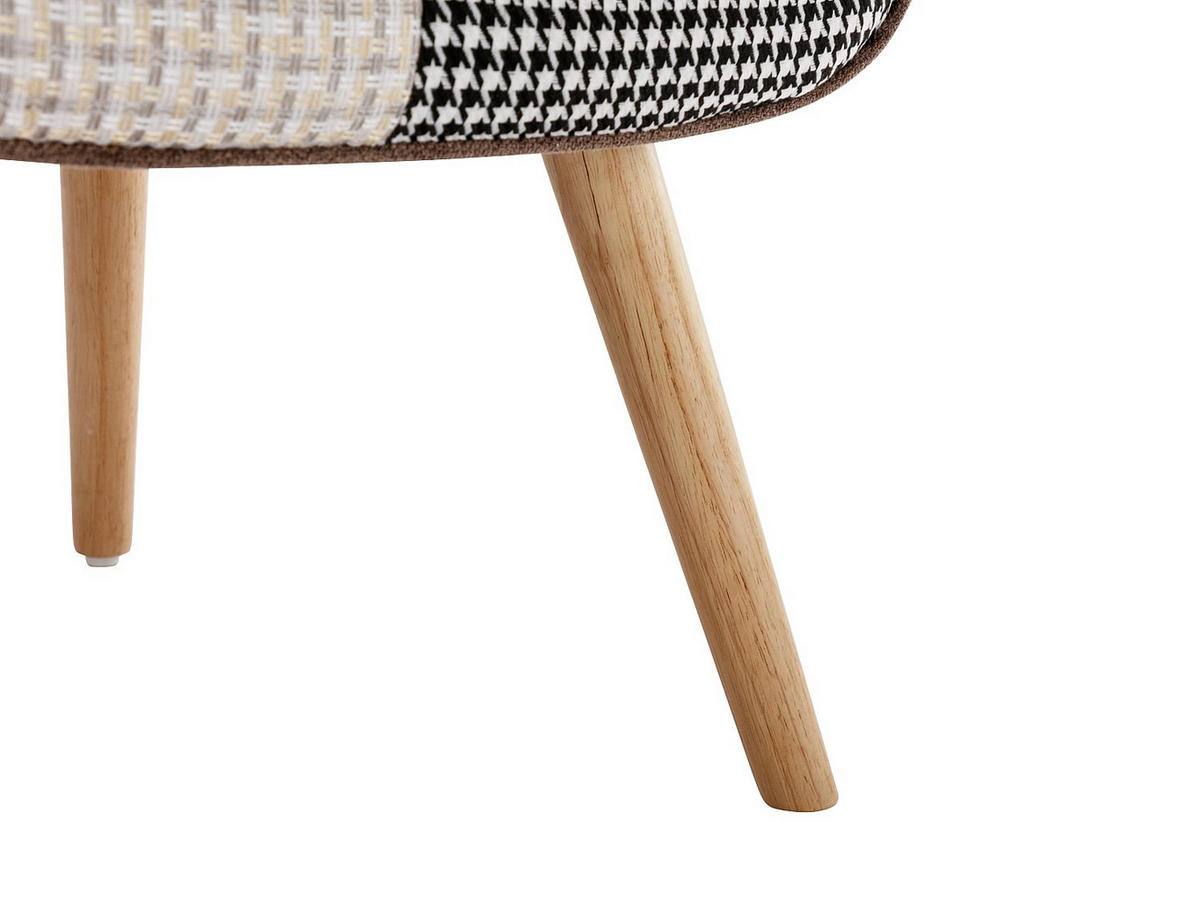 SESSEL - Stoff - Patchwork - VATELY - Multicolor, Textil (78/95.5/69cm) - Vente-Unique