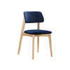 WOHNZIMMER STUHL KT63/C, Holzfarbe: Buche - Blau/Buchefarben, Holz/Textil (47/80/49cm) - MIRJAN24