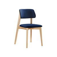 WOHNZIMMER STUHL KT63/C, Holzfarbe: Buche - Blau/Buchefarben, Holz/Textil (47/80/49cm) - MIRJAN24