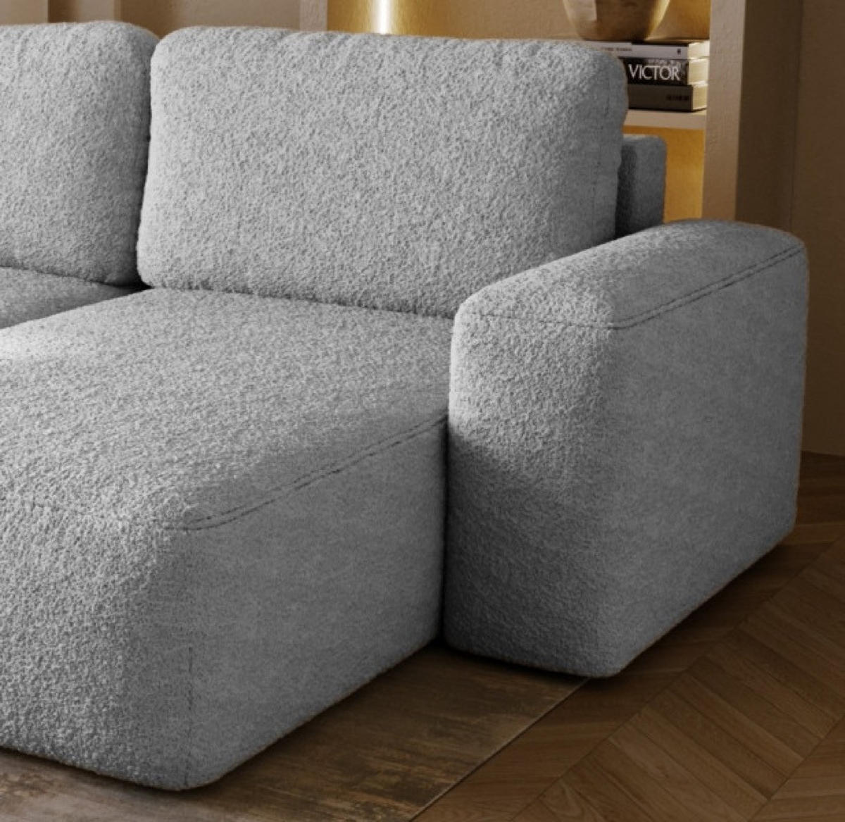 ECKSOFA Hellgrau ILO Mit Schlaffunktion Und Bettkasten - Grau, Textil (282/177cm) - Sepro Meble