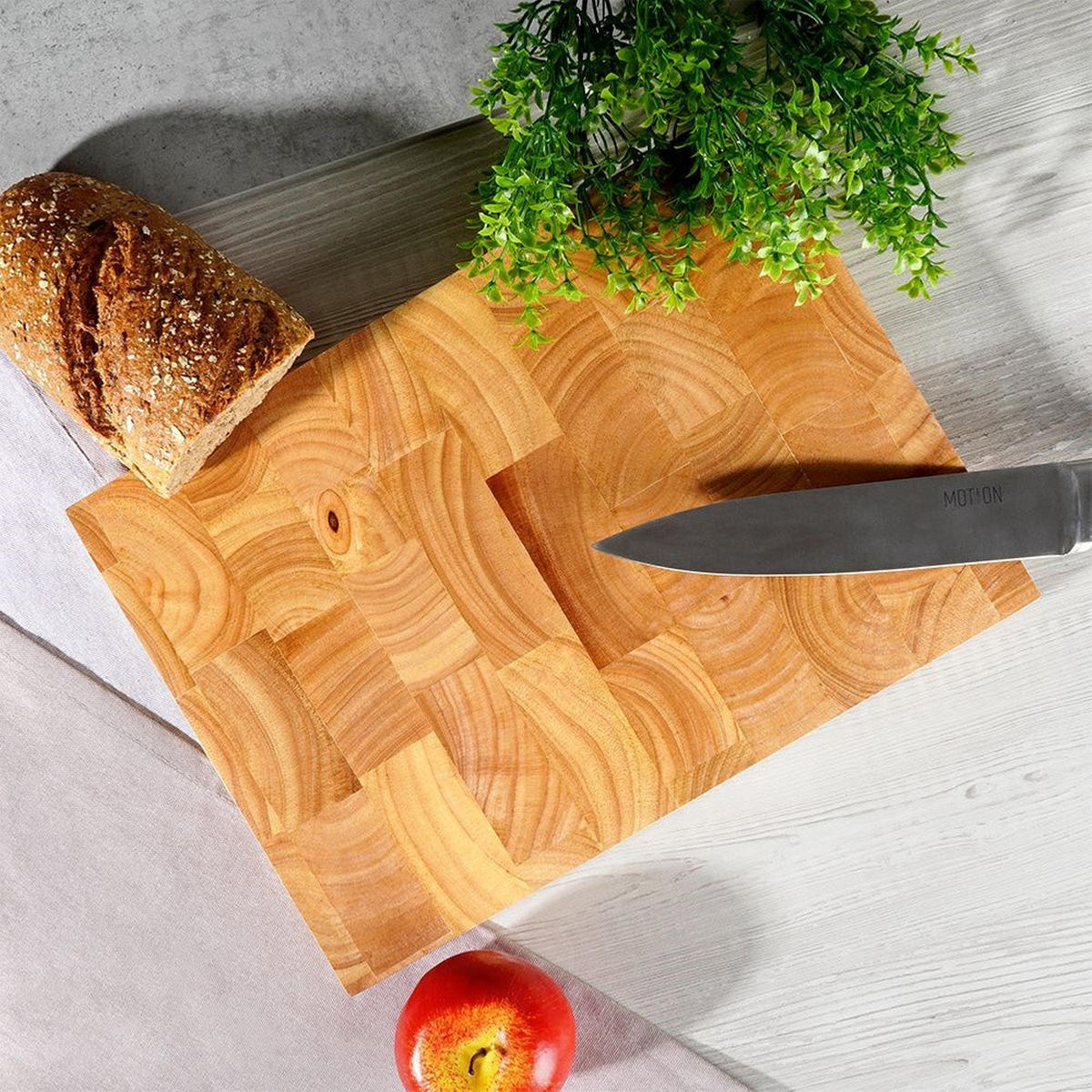 SCHNEIDEBRETT Massivholz natur - Naturfarben, Holz (25/35cm) - Orion 