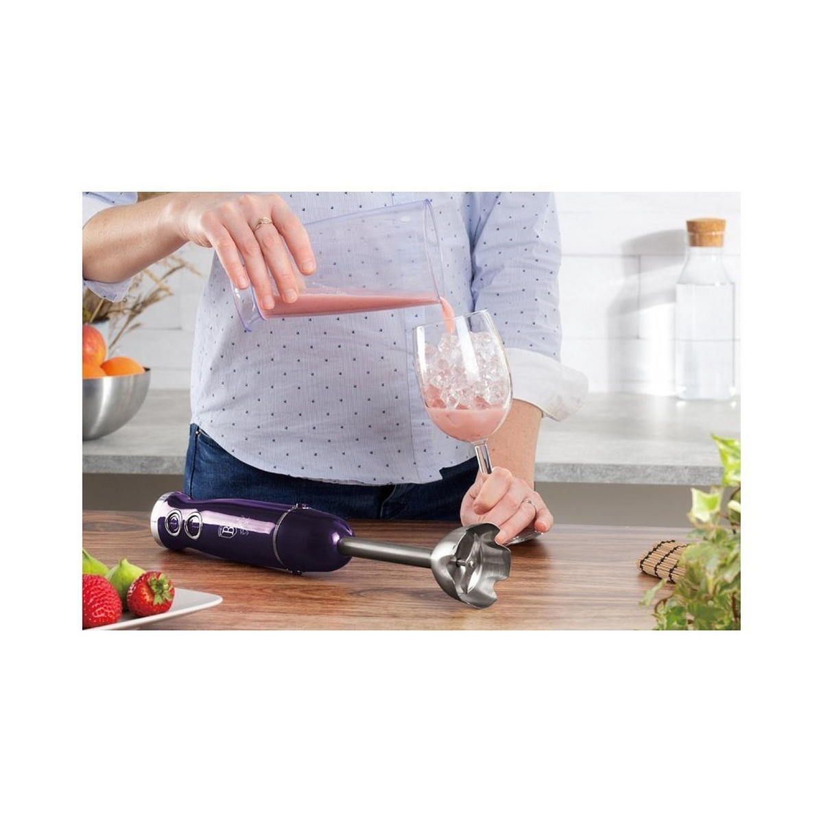 MIXER Lila 5/5/25 cm BH9381 - Violett, Metall (5/25/5cm) - Berlinger Haus
