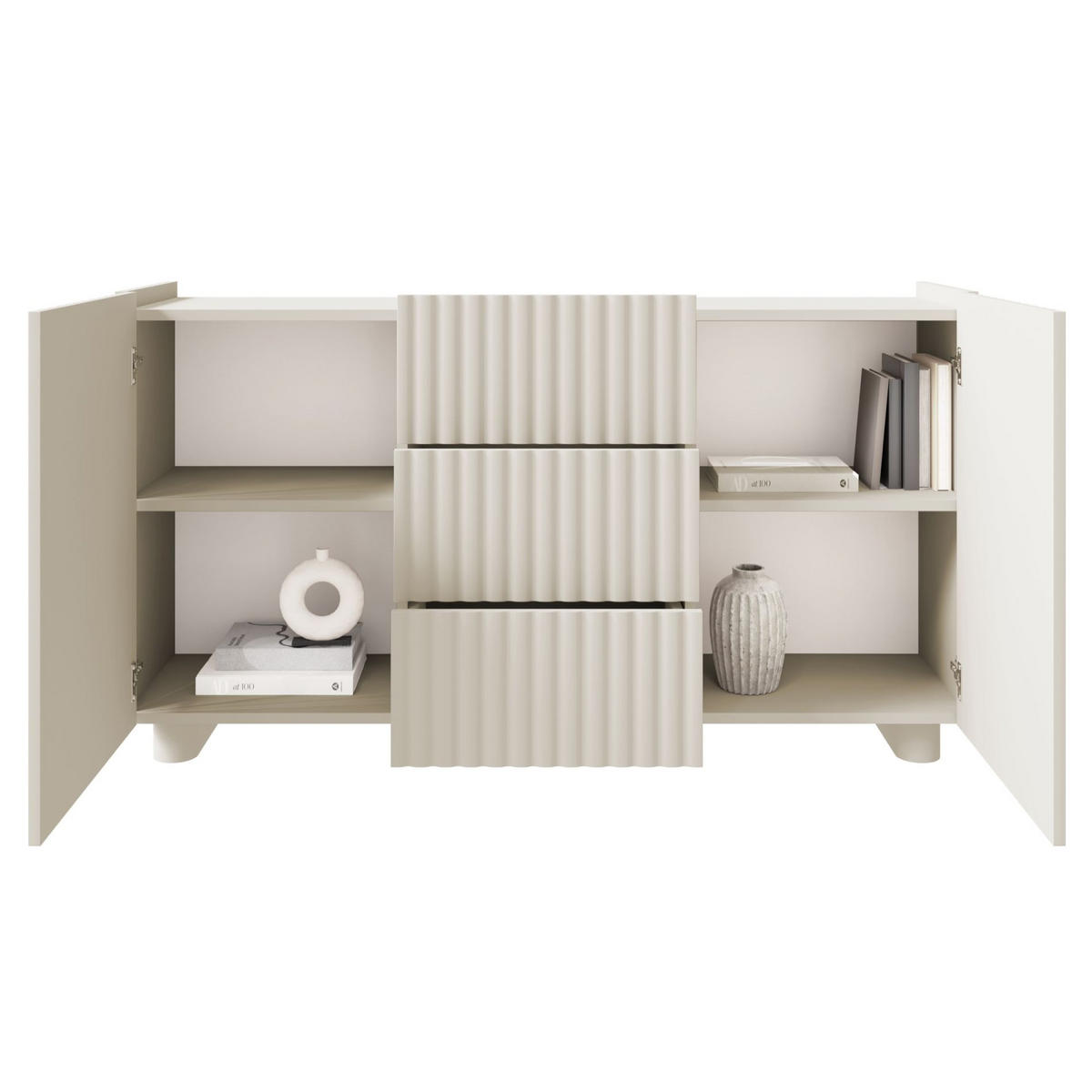 SIDEBOARD 2-türig Fiorra Greige 144 cm - Kaschmir, Holzwerkstoff (144/84/38.8cm) - Selsey