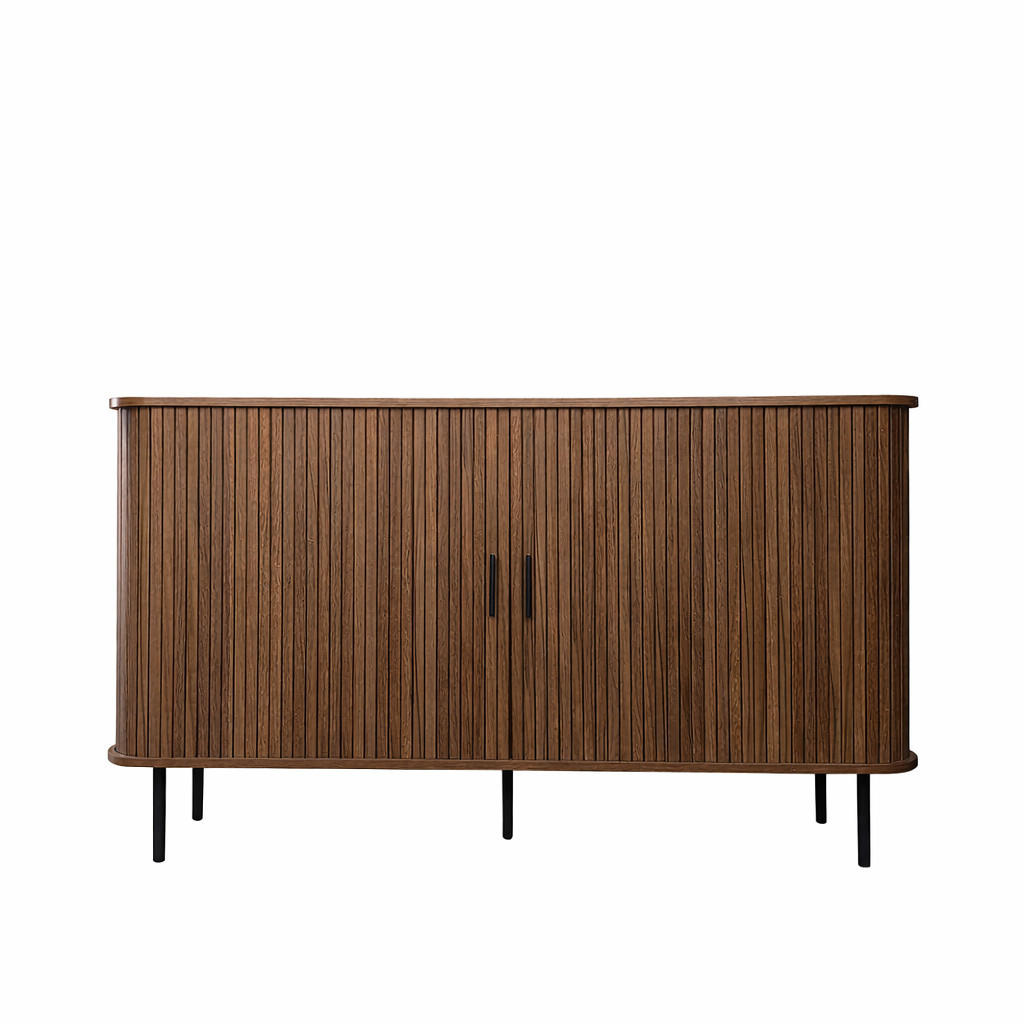 SIDEBOARD Semarang aus Holz Länge 140 cm - Braun, Holzwerkstoff (140/82/40cm) - Concept Usine