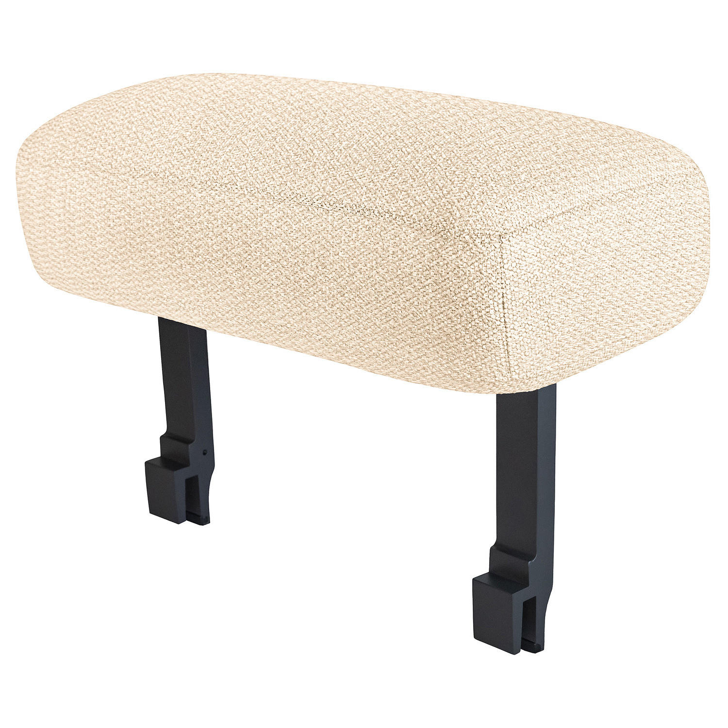 OUTDOOR-ARMLEHNE - Beige, Textil/Metall (25/38/53cm) - home24