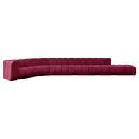 ECKSOFA modulares Sofa Tilmo-L3 - 581x194x70 cm Bordeauxrot - Bordeaux, Holzwerkstoff/Textil (581/194cm) - ALTDECOR