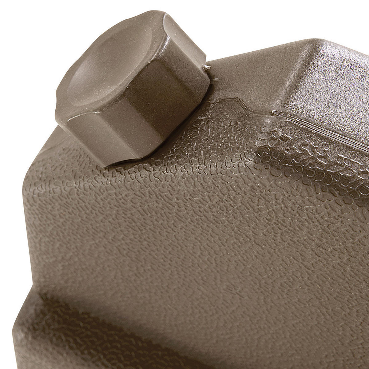 BESCHWERUNGSPLATTEN für Sonnenschirmständer braun 4 Stück befüllbar Caria - Braun, Kunststoff (52/52cm) - Beliani