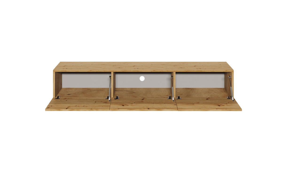 LOWBOARD Dallas 180/29,6/35 cm - Eiche Artisan, Holzwerkstoff (180/30/35cm) - Kocot Kids